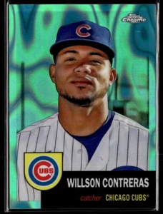 2022 Topps Chrome Plat Anniv #131 Willson Contreras Aqua Lava Refractor #/299 - Picture 1 of 2