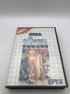 California Games Sega Master System W/Manual Rare Blue Label Retro 1989 #0781 - Picture 1 of 13
