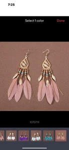 Bohemian Ethnic Feather Women's Earrings Long Drop Dangle Wedding Jewelry - Picture 1 of 4