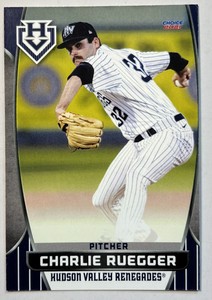 2021 Charlie Ruegger Minor league Rookie Card RC Hudson Valley Renegades