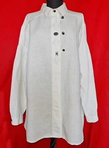 BLOUSE VINTAGE COUNTRY TRACHTEN OKTOBERFEST DIRNDL TYROL WHITE WOMEN :US20/EU 48 - Picture 1 of 7