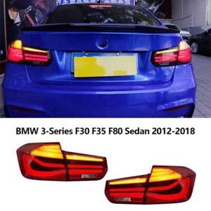Coppia Fanali Posteriori LED per BMW Serie 3 M3 F30 F35 F80 Berlina Fanale Posteriore 2013-2018 - Foto 1 di 16