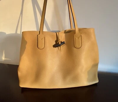 BOLSO DE HOMBRO DE CUERO LONGCHAMP ROSEAU con bolsa antipolvo Foto 1 de 4