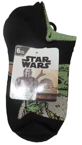 Star Wars Mandalorion, Kids Character No Show Socks. Pack of 6 Size: S 4.5-8.5 - Picture 1 of 2