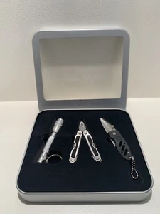 Mens Outdoor 3pc Tool Set Pocket Flash Light, Pocket Knife & Multi-Tool - Bild 1 von 4