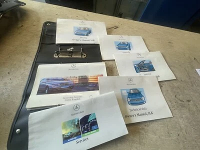 Mercedes R170 SLK  1996-1999 Owners Manual Handbook SERVICE book & Wallet - Image 1 of 4