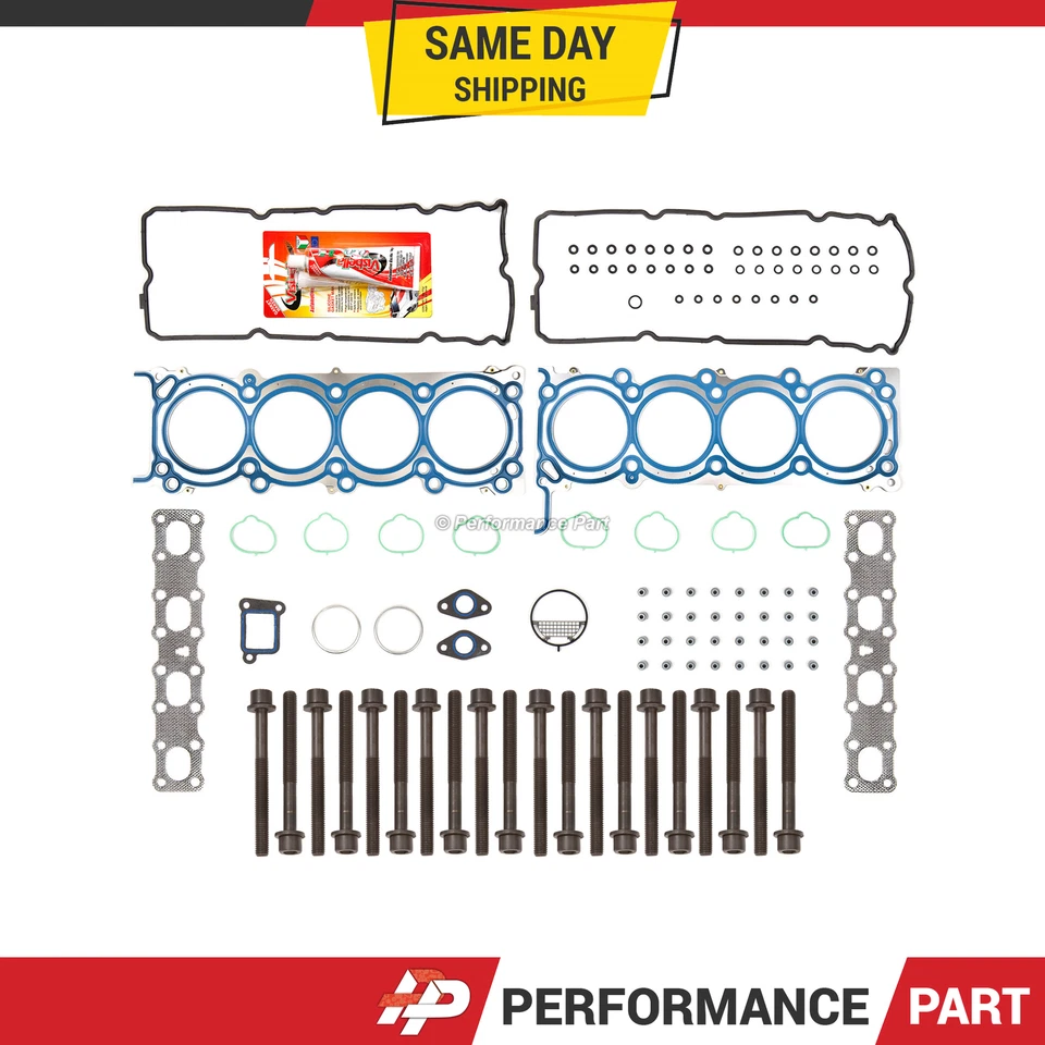Juego de pernos de junta de culata para 04-09 Infiniti Nissan Armada Pathfinder 5,6 L VK56DE Foto 1 de 4