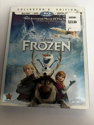 Disney’s Frozen Blu-ray DVD Collectors Edition 2014 Widescreen, Slip Cover Foto 1 de 4