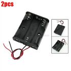 2Pcs Plastic Battery Storage Case Box Holder For 3Xaa 4.5V Wire Lead Ic New vq