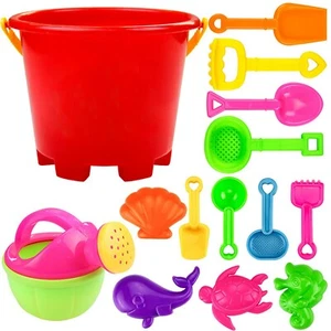14pcs Beach Tools Set Sand Playing Toys Kids Fun Water Beach Seaside Tools AU CX - Picture 1 of 2