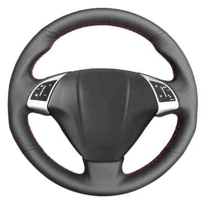 Genuine Leather Steering Wheel Cover For Fiat Punto Bravo Linea 2007- Qubo Doblo - Image 1 of 4