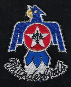 THUNDERBIRDS LOGO SEAL PATCH F-16 FIGHTING FALCON PIN UP US AIR FORCE AIRSHOW - Picture 1 of 1