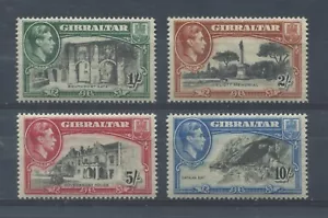 Gibraltar KGVI 1942-44 1/ to 10/ perf 14 unmounted mint NH - Foto 1 di 1