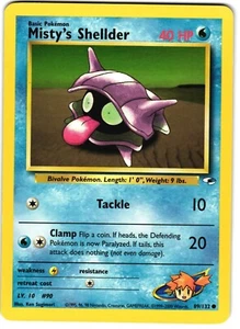 Misty's Shellder 89/132 Pokemon Gen 1: Gym Heroes - Imagen 1 de 4