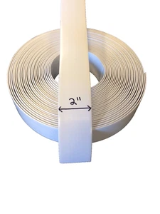2" Vinyl Strapping For Patio Furniture 20' Roll White - Picture 1 of 3