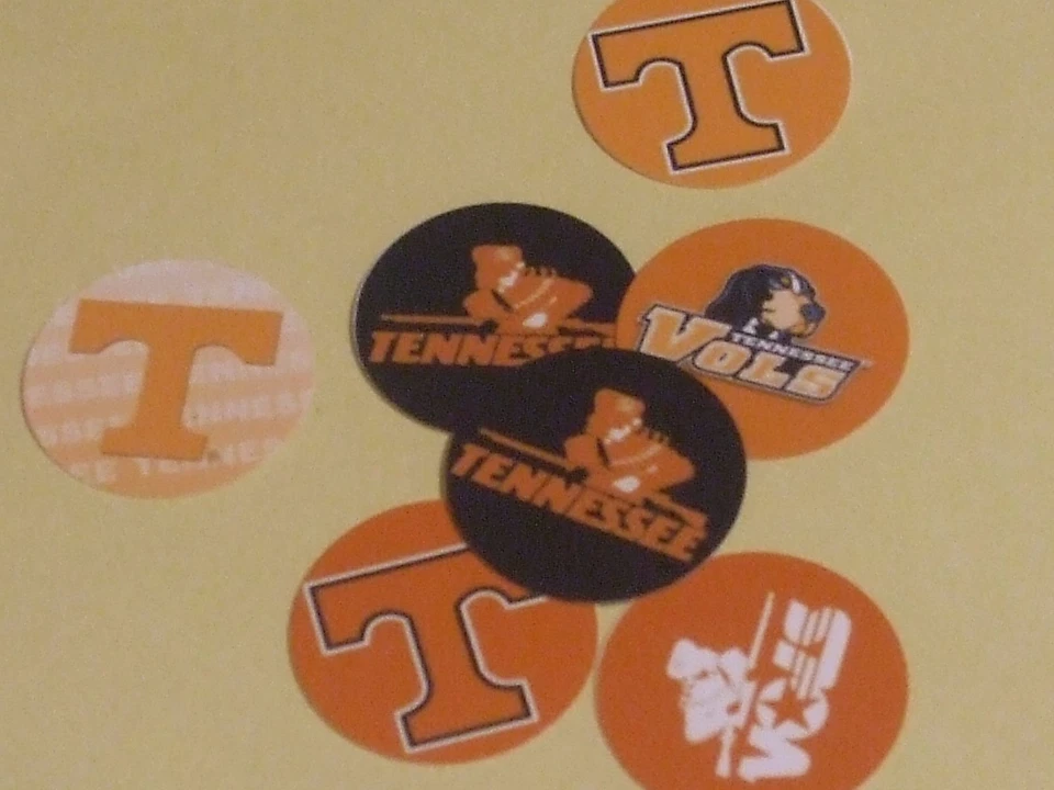 ¡Imágenes de tapa de botella TENNESSEE VOLS de una pulgada precortada! ENVÍO GRATUITO Foto 1 de 1