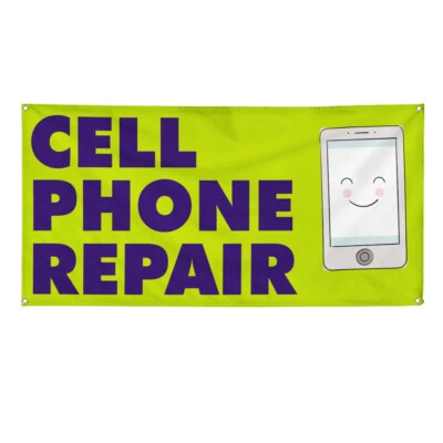 Виниловый баннер несколько размеров для ремонта сотовых телефонов реклама печать в розницу - Изображение 1 из 4