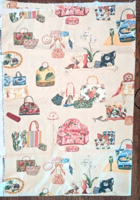 Bloomcraft Tela Algodón Monederos Zapatos Bolsa Colgante Flor Lámpara Sofá Imágenes 2 yardas Foto 1 de 4