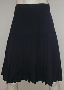 Jones New York Petites Skirt Pure Virgin Wool Pleated Black Sz 2 Women Clothing - Picture 1 of 3