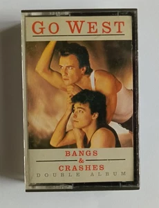 Go West - Bangs & Crashes-Double Play-1986-Synth Pop Mix- Cassette Tape FREEPOST - Picture 1 of 2