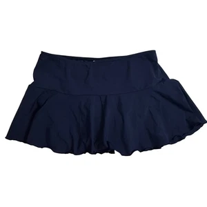 Lands' End Schwimmrock Volantsaum Badeanzug Unterteil Abdeckung Marineblau 10 - Bild 1 von 4