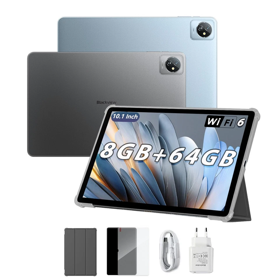 Blackview Tab 70 WiFi 10,1 Zoll Tablet Android 14 8GB+64GB 6580mAh Widevine L1 - Bild 1 von 1