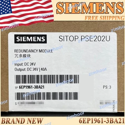 1PZ 6EP1961-3BA21 Nuovo Sigillato Siemens Modulo Ridondanza 6EP19613BA21 Spedizione Gratuita US - Immagine 1 di 3