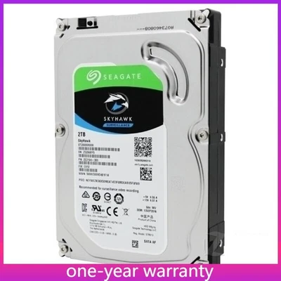Seagate SkyHawk ST2000VX008 SATA 2TB 3.5" Internal Hard Drive for CCTV DVR NVR - Image 1 of 4