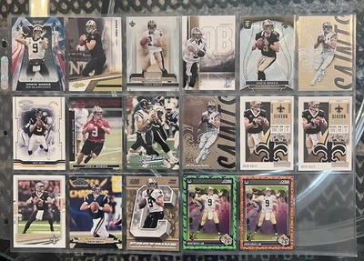 (17) Drew Brees Cards - Image 1 of 4