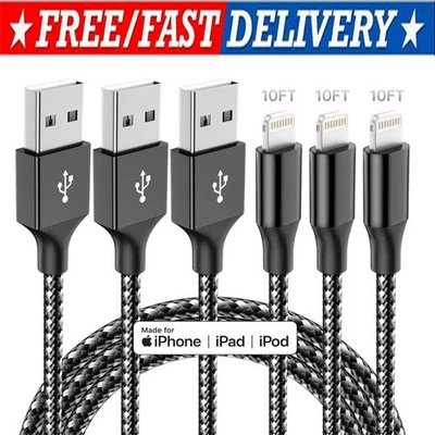 Fast Charger Cable Heavy Duty For iPhone 13 12 11 X XR 8 Charging Cord Wholesale - Image 1 of 4