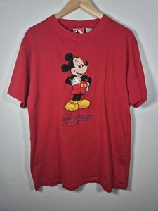 Vintage Disney Mickey Inc Embroidered T Shirt S/M Mens - Picture 1 of 8
