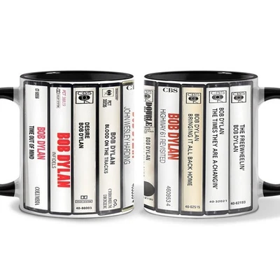 Bob Dylan Cassette Colección Retro Acento Taza, Ventilador Gif Foto 1 de 4