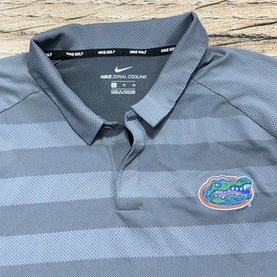 Nike Florida Gators Polo Para Hombres XL Gris Golf Zonal Enfriamiento Ligero Foto 1 de 4