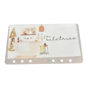Cartera de vitela para artículos de tocador A6 - Sobre económico laminado mate para baño y - Imagen 1 de 8