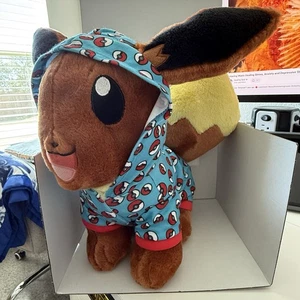 Build A Bear Pokemon Eevee Plüsch 16 Zoll mit Pokeball Sleeper Pyjama Outfit 2021 - Bild 1 von 3