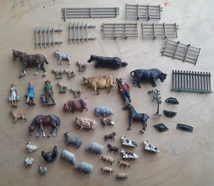 50 X Metal Britain's? Farm Yard Cattle, Animals, Workers, Farmers. Bundle joblot - Picture 1 of 15