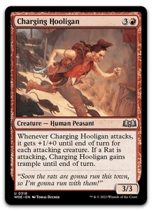 Charging Hooligan #318 (NM) Wilds of Eldraine WOE Magic MTG - Picture 1 of 2