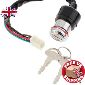 *"Universal Motorcycle Ignition Switch – 6-Wire Key Barrel for Quad/Pit Bike (UK - Picture 1 of 7