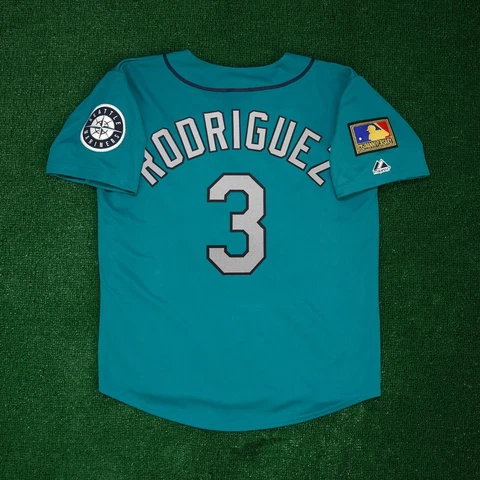 Alex Rodriguez 1994 Seattle Mariners 125th Anniv. Alt Teal Jersey Men's (S-3XL) Cover