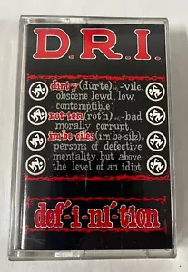 D.R.I. - Definition - Cassette Tape DRI Dirty Rotten Imbeciles - Picture 1 of 8