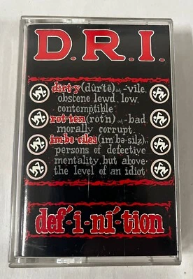 D.R.I. - Definition - Cassette Tape DRI Dirty Rotten Imbeciles Promo - Image 1 of 4