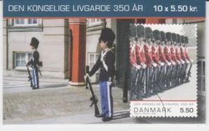 Cuaderno de marcas de Dinamarca con 10 x Michel no 1493 Guardia Espalda Real ** - Imagen 1 de 1