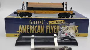 S-Gauge American Flyer 6-49011 Union Pacific Moe & Joe Unloading Lumber Car NIB - Picture 1 of 10