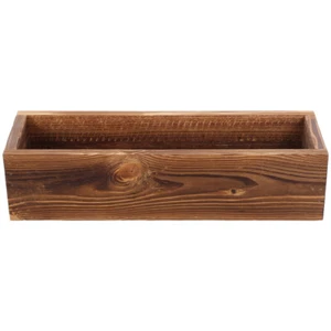 Wood Flower Box Dining Room Table Centerpiece Tree Trunk Pot - Picture 1 of 12