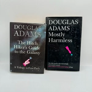 Hitchikers Guide to the Galaxy Complete Series Books Douglas Adams HC/DJ - Picture 1 of 19