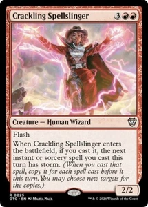 CRACKLING SPELLSLINGER mtg NM-M Commander Outlaws of Thunder Junction Rare - Picture 1 of 1