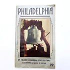 1952 Philadelphie manuel à jour pour le visiteur guide touristique livre