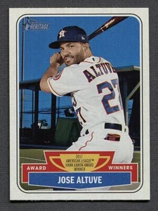 2018 Topps Heritage Award Winners #AW-9 Jose Altuve - Picture 1 of 2