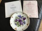 Royal Albert Queen Mother's Favourite Flowers Pansies Provenance Certificate
