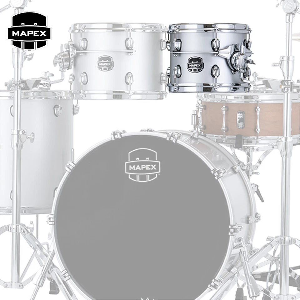 Mapex Saturn Evolution 8" x 7" Maple Mounted Tom Iridium Silver SET807MPD - Image 1 of 1